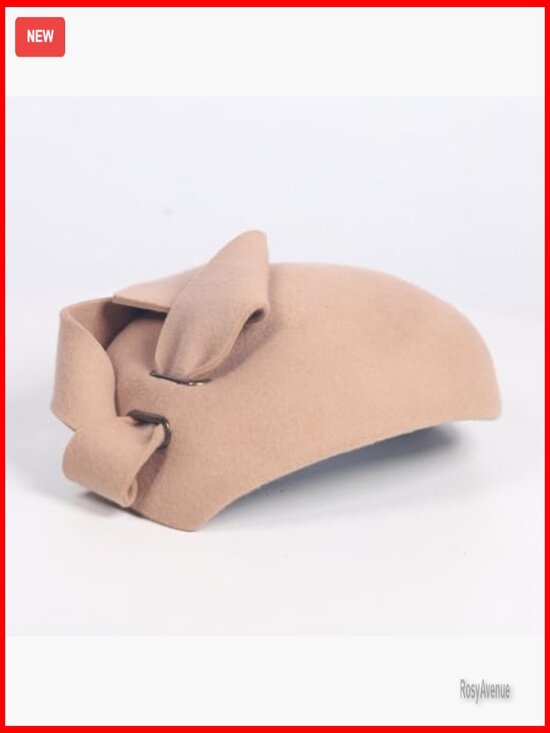 Wool Felt Fascinator Pillbox Hat for Church Tea Party Events